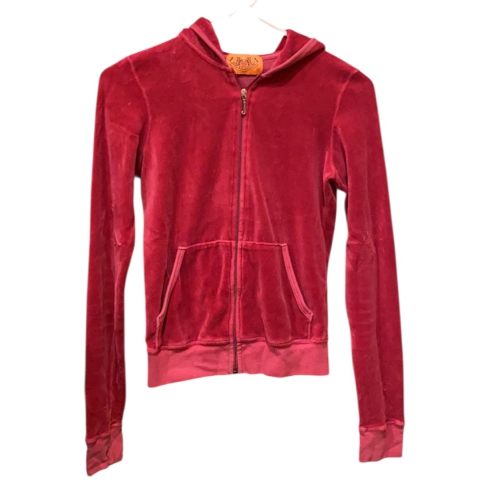 Y2K JUICY COUTURE VELOUR HOODIE FAiRYCORE TRACKSUIT JACKET⭐️⭐️⭐️⭐️⭐️